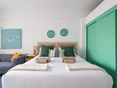 Cama o camas de una habitación en Apartamento Playa 42