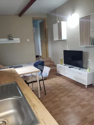 Una televisión o centro de entretenimiento en Finca wawa Gran Canaria