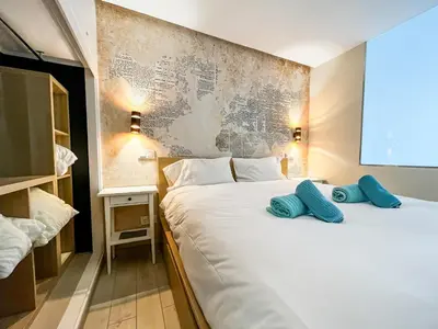Cama o camas de una habitación en Casa Arno - Lovely Renovated Apartment In Playa De Mogan