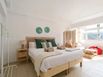 Cama o camas de una habitación en Apartamento Playa 47