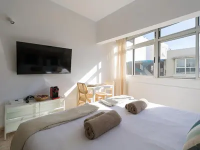 Cama o camas de una habitación en Apartamento Playa 48