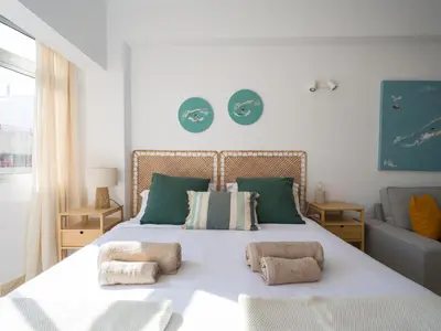 Cama o camas de una habitación en Apartamento Playa 48