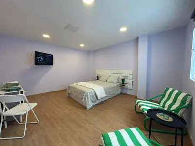 Cama o camas de una habitación en Padilla Beach Flat