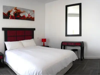 Cama o camas de una habitación en Holiday Home Ihre exklusive Oase im sonnigen Gran Canaria by Interhome
