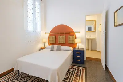 Cama o camas de una habitación en Domingo J Navarro