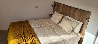 Cama o camas de una habitación en Ferienwohnung mit Panoramablick in der Finca Gran Calma - ideal für Wanderer