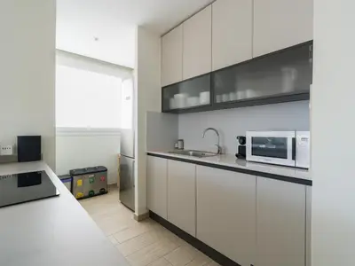 Una cocina o zona de cocina en 3BR Ocean Sunset Suite Las Canteras