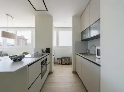 Una cocina o zona de cocina en 3BR Ocean Sunset Suite Las Canteras