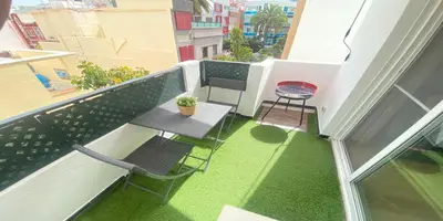 Zona de estar de Penthouse Canteras Center
