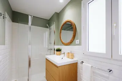 Un baño de Beachfront apartment in Las Canteras S4