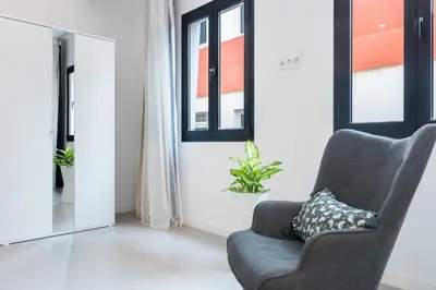 Zona de estar de Calm & Modern Apt for 4 Las Canteras