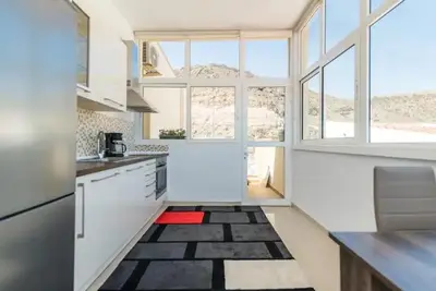 Una cocina o zona de cocina en Peak of Arguineguin Ocean view