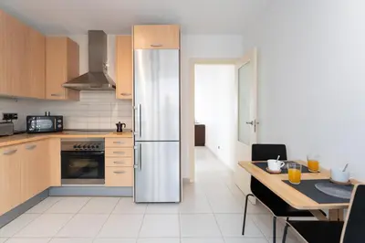 Una cocina o zona de cocina en Duplex en Agaete