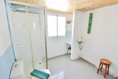 Un baño de Casa Rustica apartment with large terrace and sea view