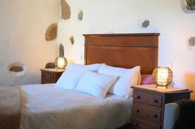 Cama o camas de una habitación en Finca Mariola - Alpendre