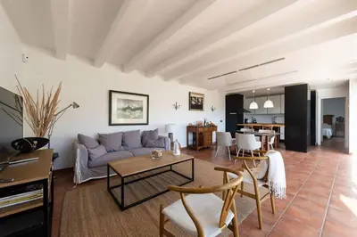 Zona de estar de Finca en el Corazón de la Isla