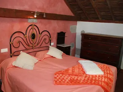 Cama o camas de una habitación en Casa Emblemática La Pileta