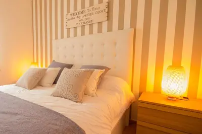 Cama o camas de una habitación en Luxury Europe