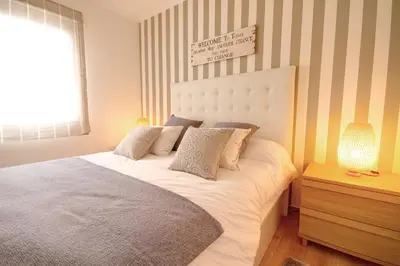 Cama o camas de una habitación en Luxury Europe