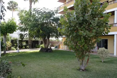 Jardín al aire libre en Apartamentos Los Tilos