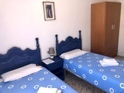 Cama o camas de una habitación en Pensión Playa