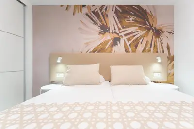 Cama o camas de una habitación en Alsol Don Palomón