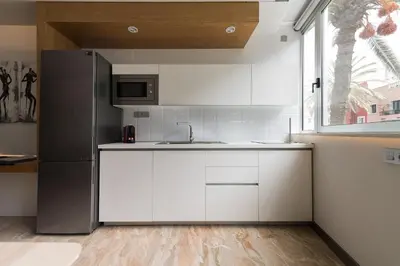 Una cocina o zona de cocina en Suites Garden Loft Andy Warhol