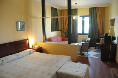 Cama o camas de una habitación en Hotel Puerto de Las Nieves
