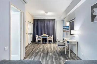 Zona de estar de Apartamentos Colón Playa