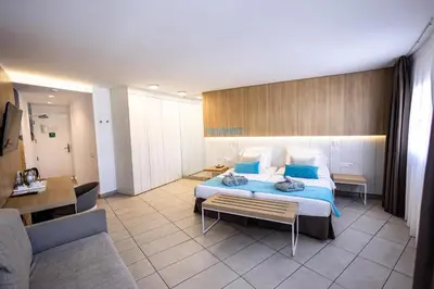 Cama o camas de una habitación en Servatur Playa Bonita