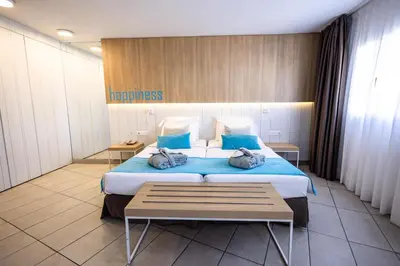 Cama o camas de una habitación en Servatur Playa Bonita