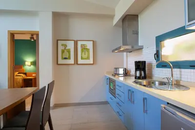 Una cocina o zona de cocina en Apartamentos Cordial Mogán Valle