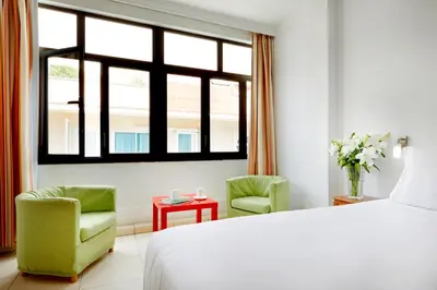 Cama o camas de una habitación en Crisol Faycán