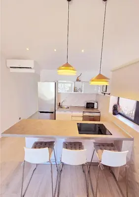 Una cocina o zona de cocina en Ocean Bliss