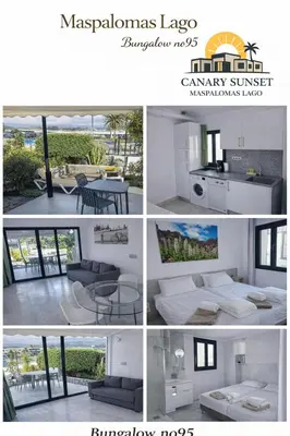 Plano de Maspalomas Lago Canary Sunset