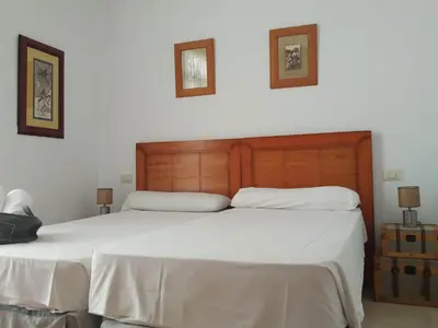 Cama o camas de una habitación en Casas de Tauro