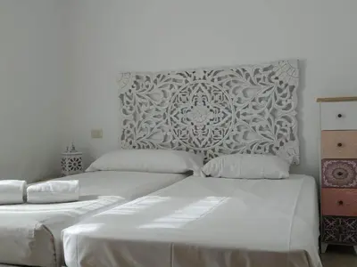 Cama o camas de una habitación en Casas de Tauro