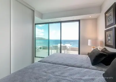Cama o camas de una habitación en Penthouse Over The Sea