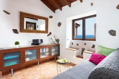 Zona de estar de La Casita de la Playa