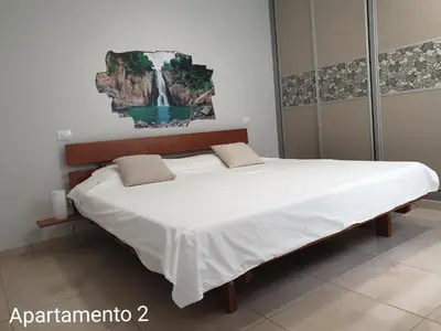 Cama o camas de una habitación en Apartamento Kings Vegueta