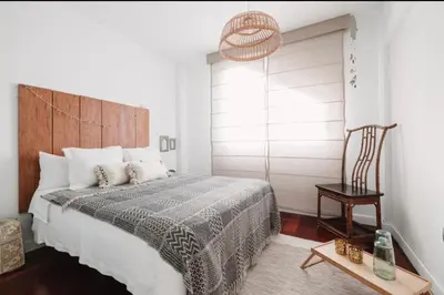 Cama o camas de una habitación en La casita de vanessa