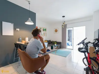 Plano de Living Las Canteras Homes - WORKOUT & FREE BIKES