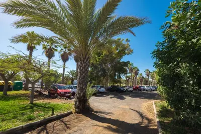 Jardín al aire libre en Sunny Bungalow Parque Golf