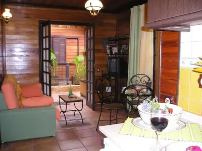 Zona de estar de Cabañas Valle Verde