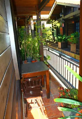 Un balcón o terraza de Cabañas Valle Verde