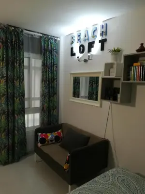Zona de estar de Apartamento Beach Loft Las Canteras