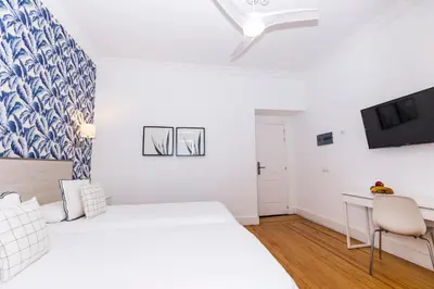 Cama o camas de una habitación en Hotel Madrid