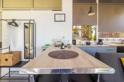 Una cocina o zona de cocina en Glass House in Gran Canaria!