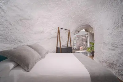 Cama o camas de una habitación en Redondo de Guayedra
