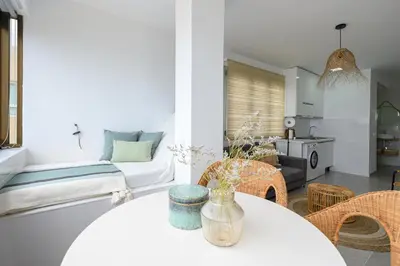 Zona de estar de Stylish Sea View Accommodation Las Canteras